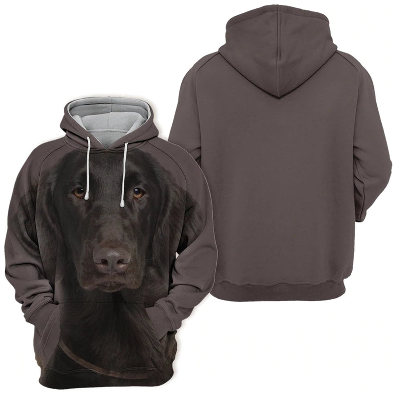 Flat Coated Retriever - Unisex 3D Graphic Hoodie