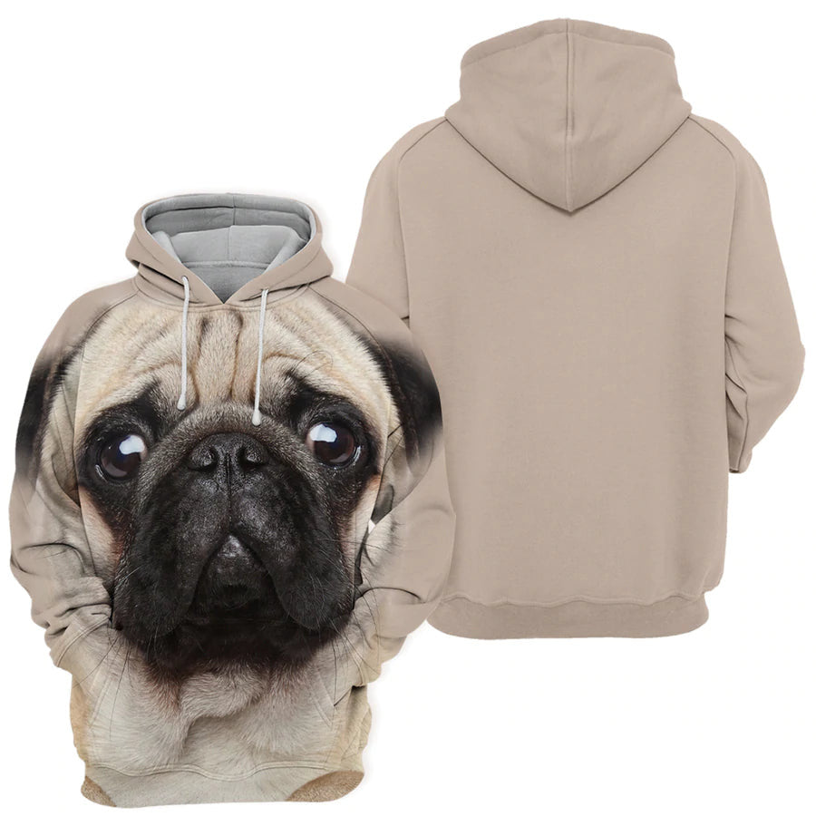 Pug - Unisex 3D Graphic Hoodie