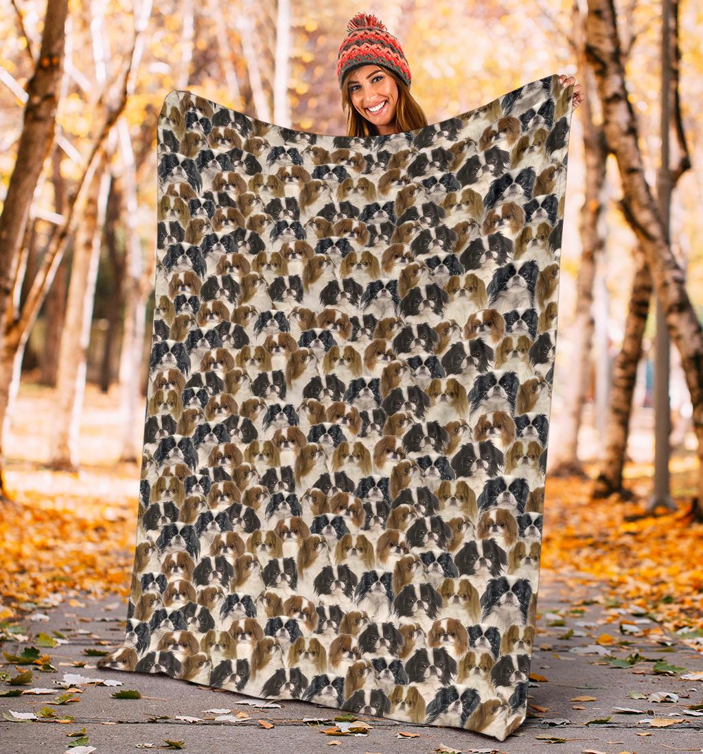 Japanese Chin Full Face Blanket