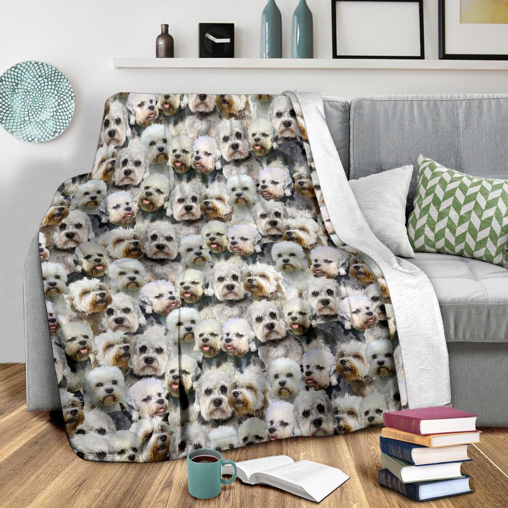 Dandie Dinmont Terrier Full Face Blanket