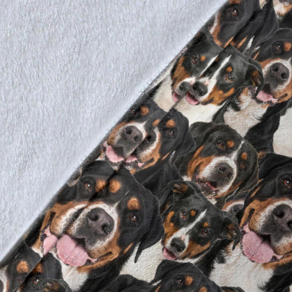 Greater Swiss Mountain Dog Full Face Blanket
