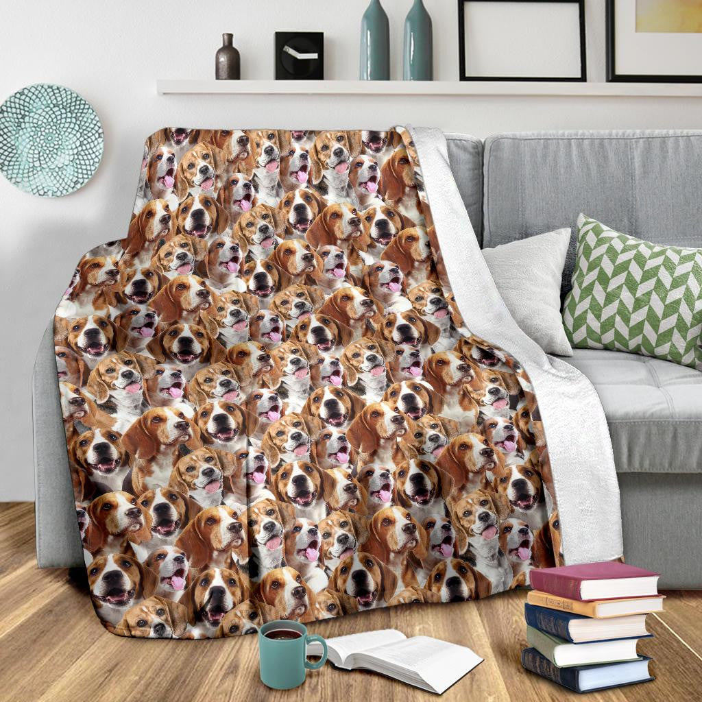 Beagle fleece hot sale blanket