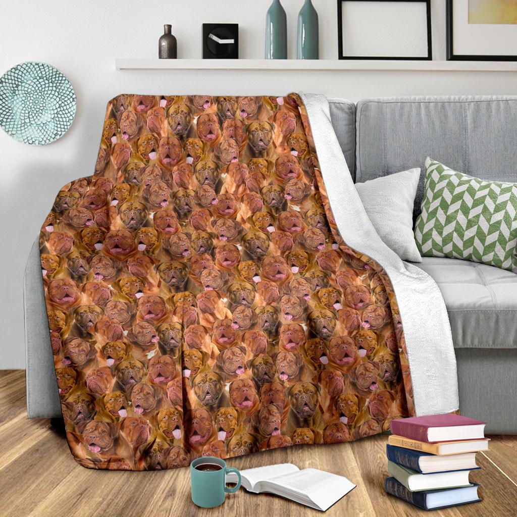 Dogue De Bordeaux Full Face Blanket