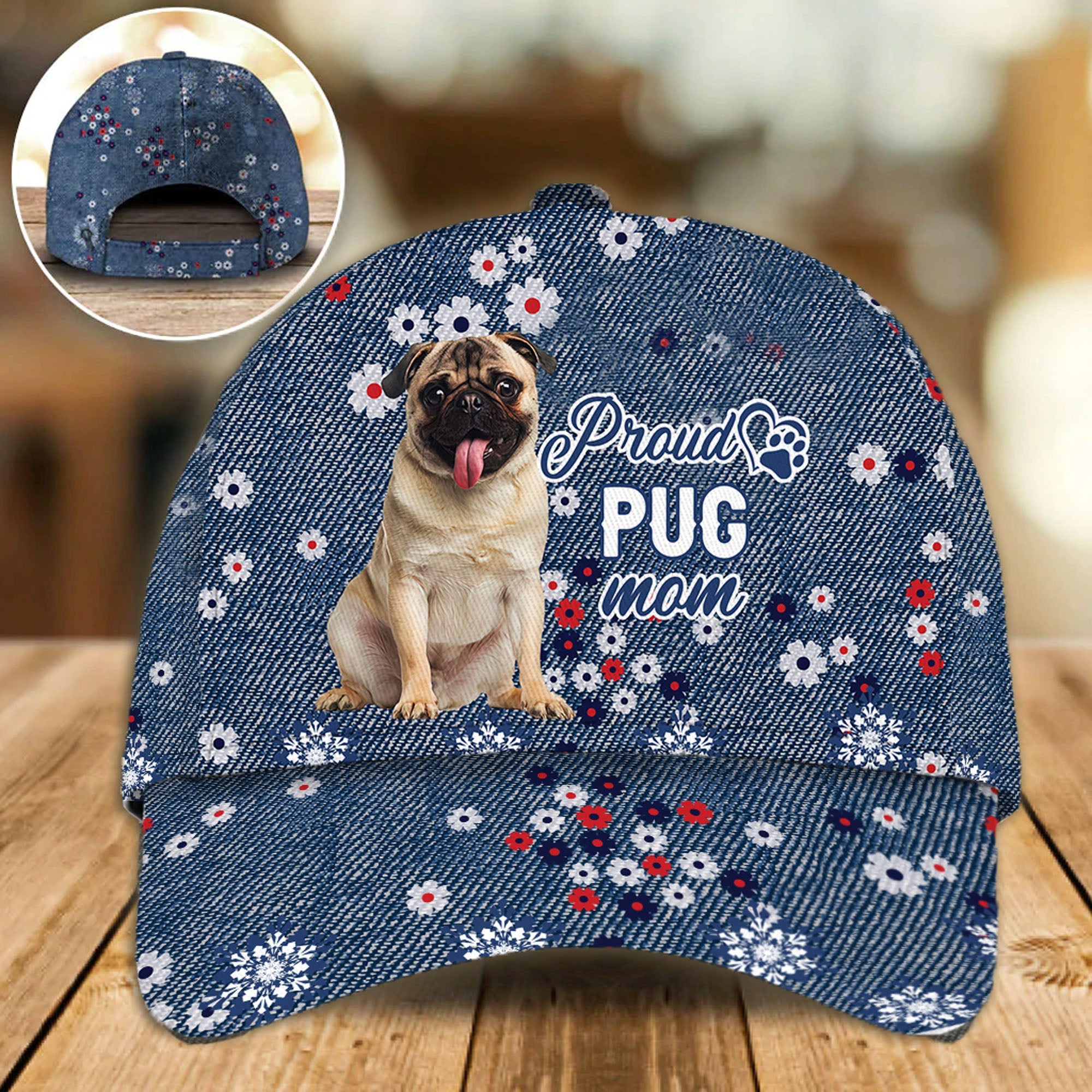 PUG - PROUD MOM - CAP - Animals Kind