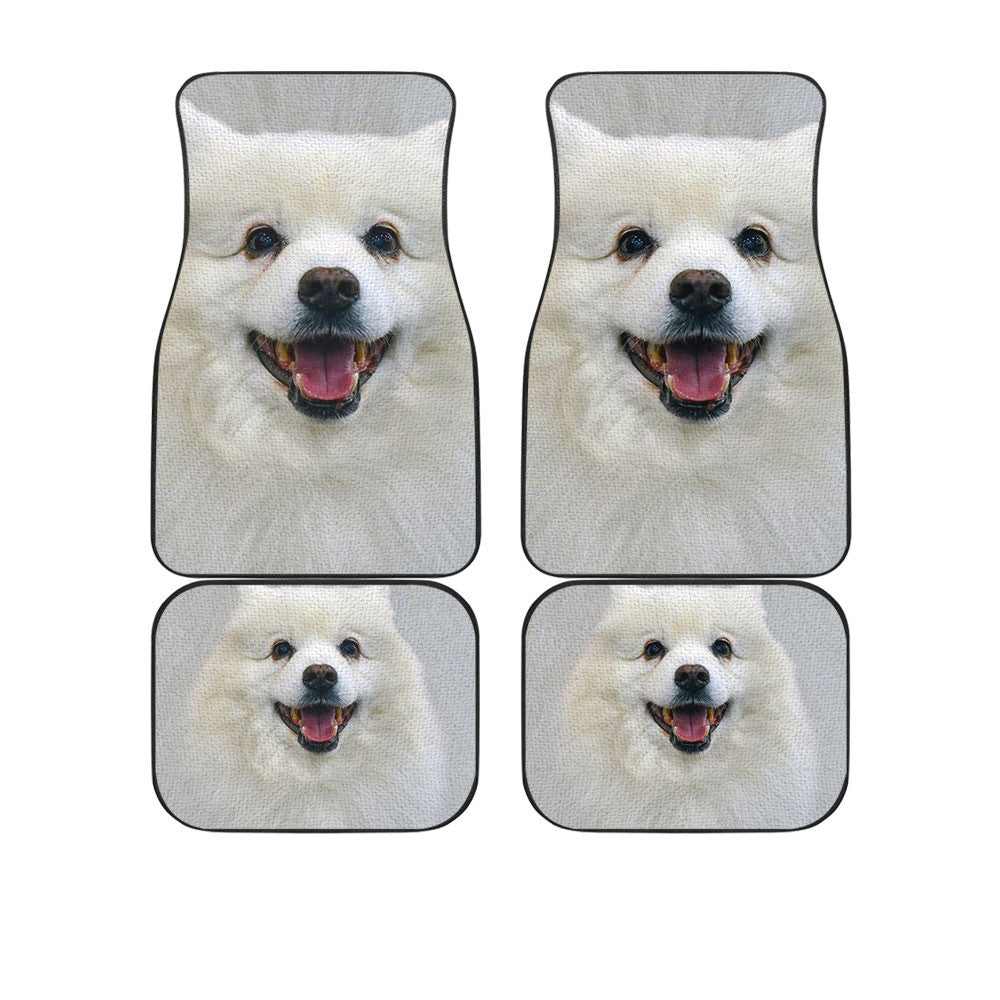 American Eskimo Dog Funny Face Car Floor Mats 119