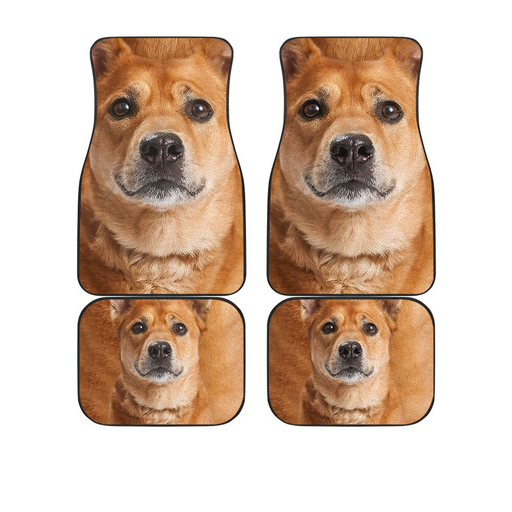 Carolina Dog Funny Face Car Floor Mats 119