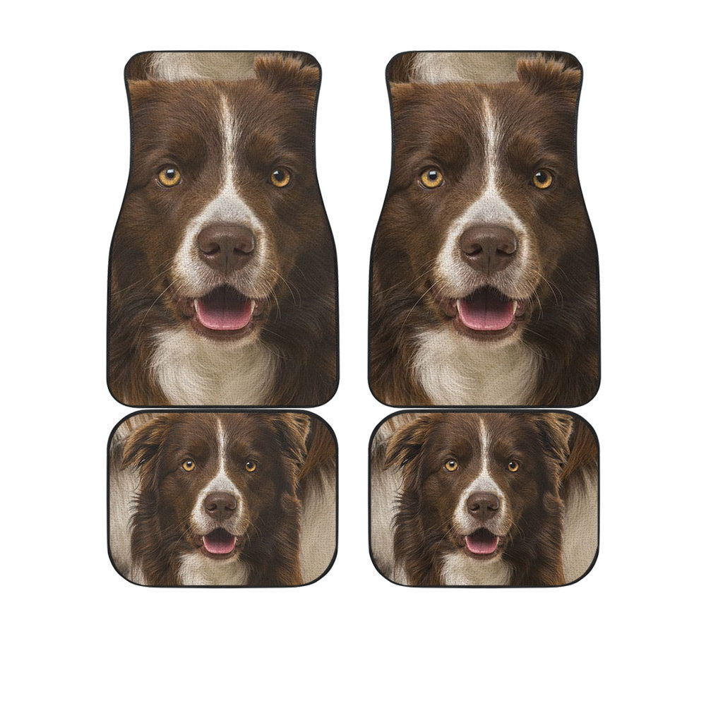 Collie Funny Face Car Floor Mats 119