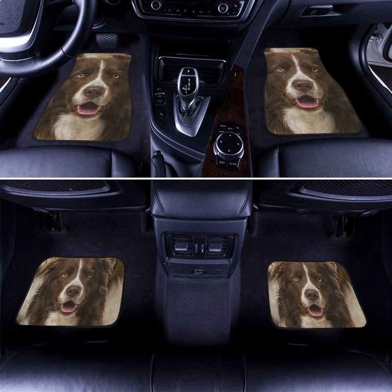 Collie Funny Face Car Floor Mats 119