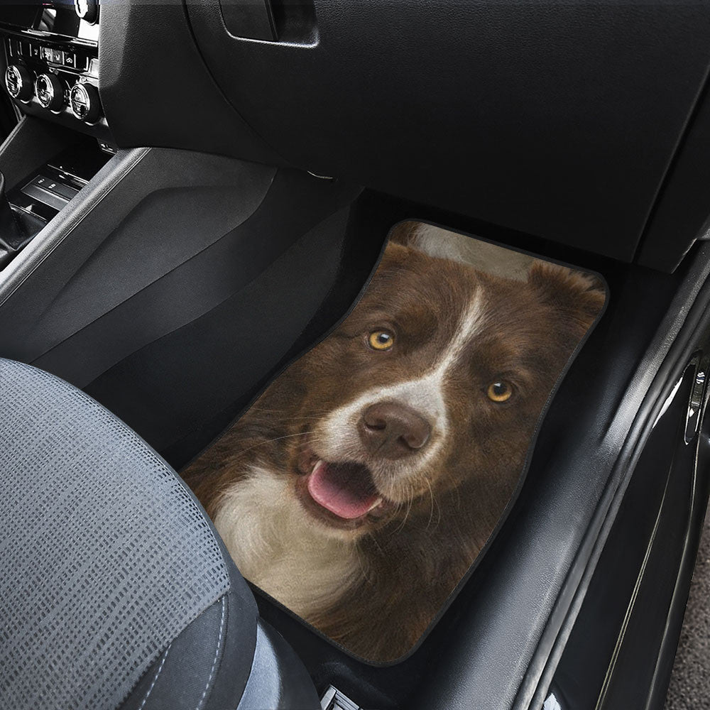 Collie Funny Face Car Floor Mats 119