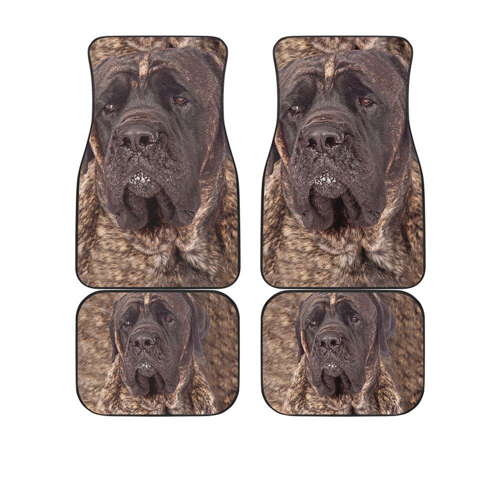 English Mastiff Brindle Funny Face Car Floor Mats 119