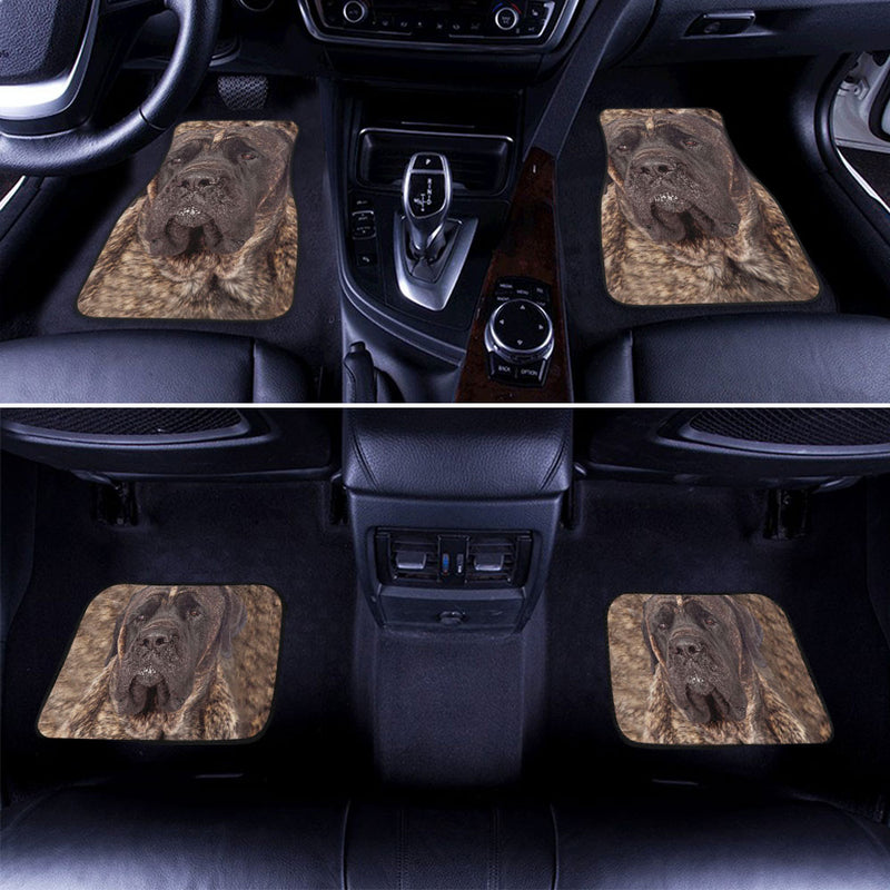 English Mastiff Brindle Funny Face Car Floor Mats 119