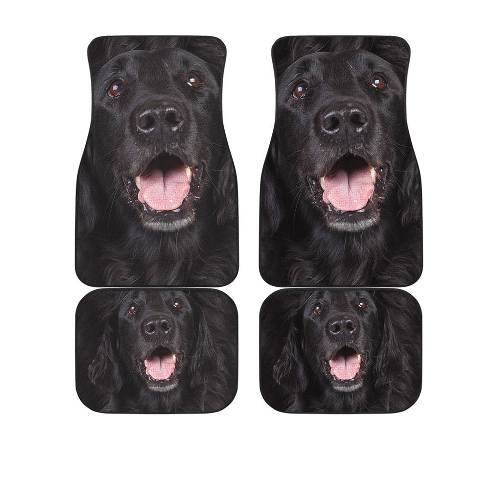 Flat Coated Retriever Funny Face Car Floor Mats 119