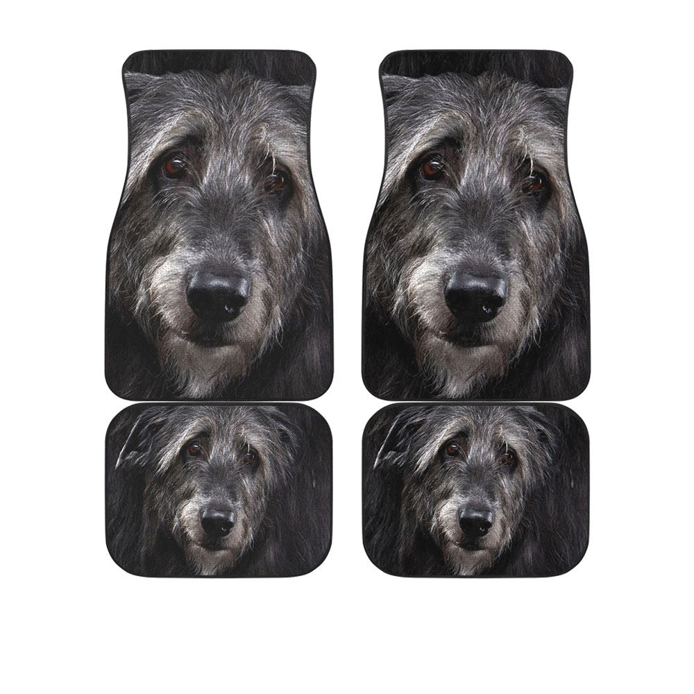 Irish Wolfhound Funny Face Car Floor Mats 119