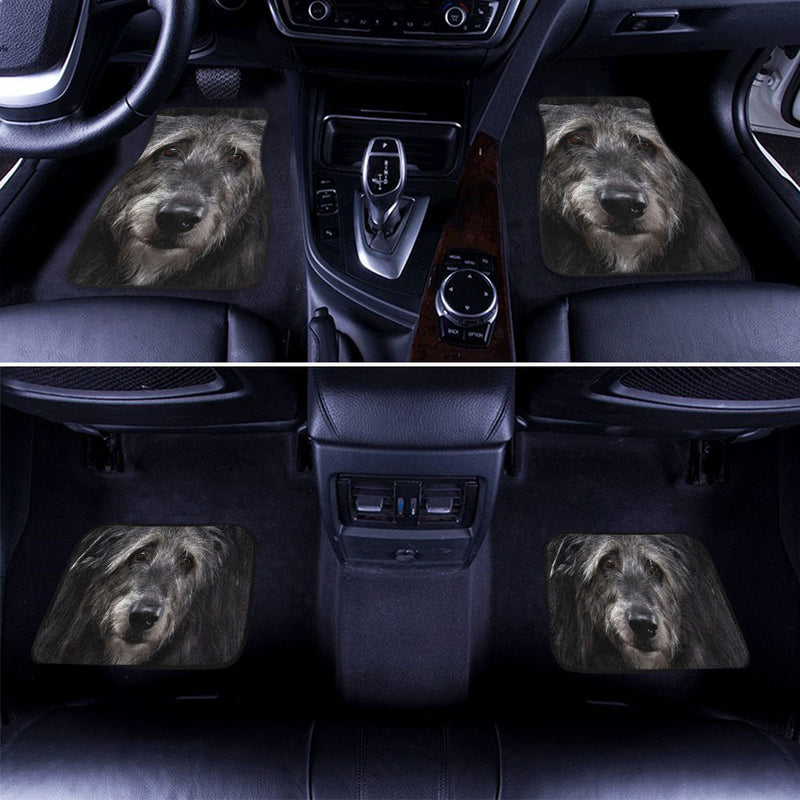 Irish Wolfhound Funny Face Car Floor Mats 119