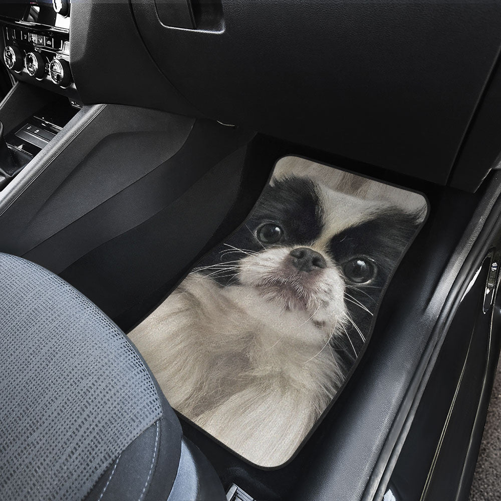 Japanese Chin Funny Face Car Floor Mats 119