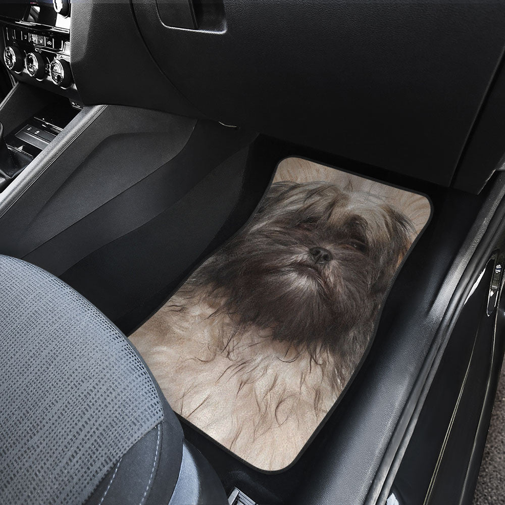 Lhasa Apso Funny Face Car Floor Mats 119