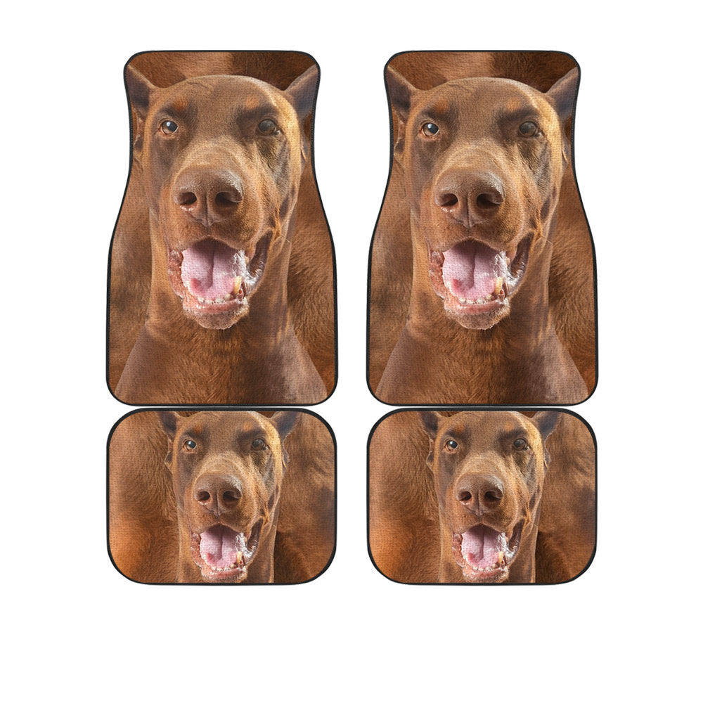 Pinscher Dog Funny Face Car Floor Mats 119