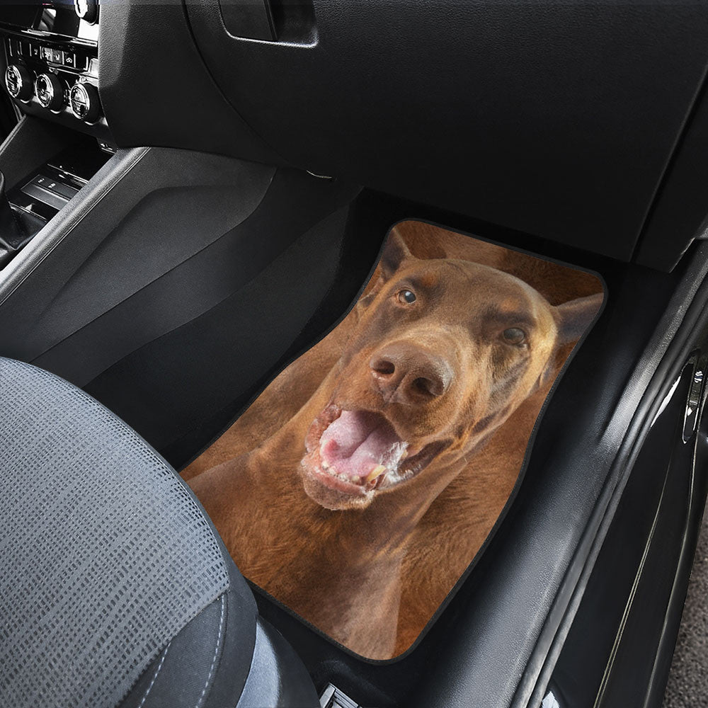 Pinscher Dog Funny Face Car Floor Mats 119