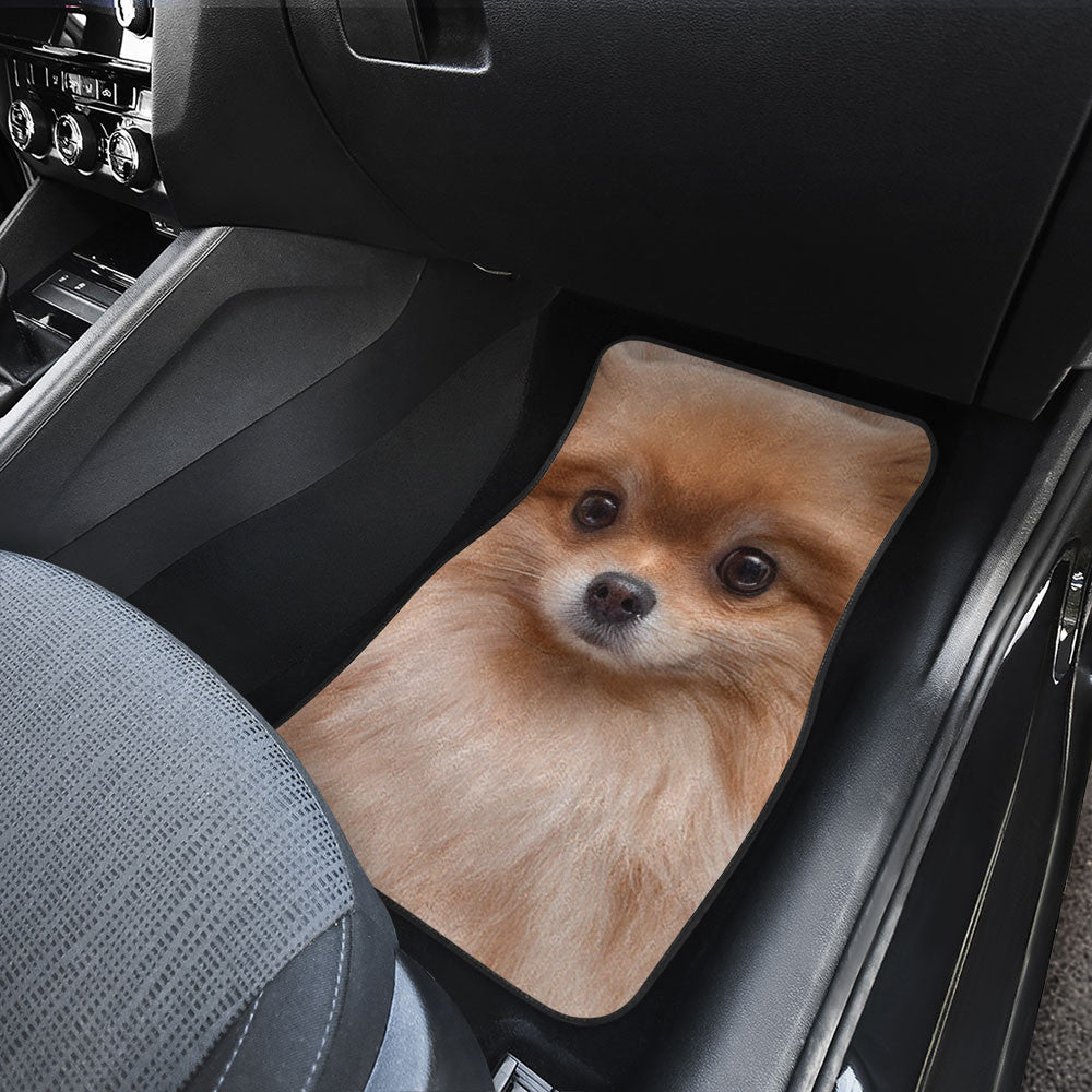 Pomeranian Dog Funny Face Car Floor Mats 119