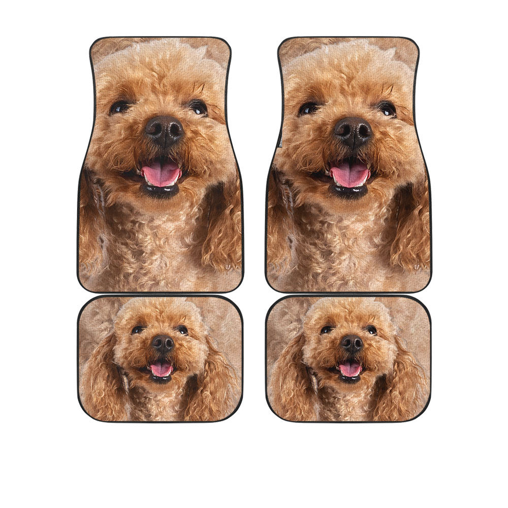 Poodle Dog Funny Face Car Floor Mats 119