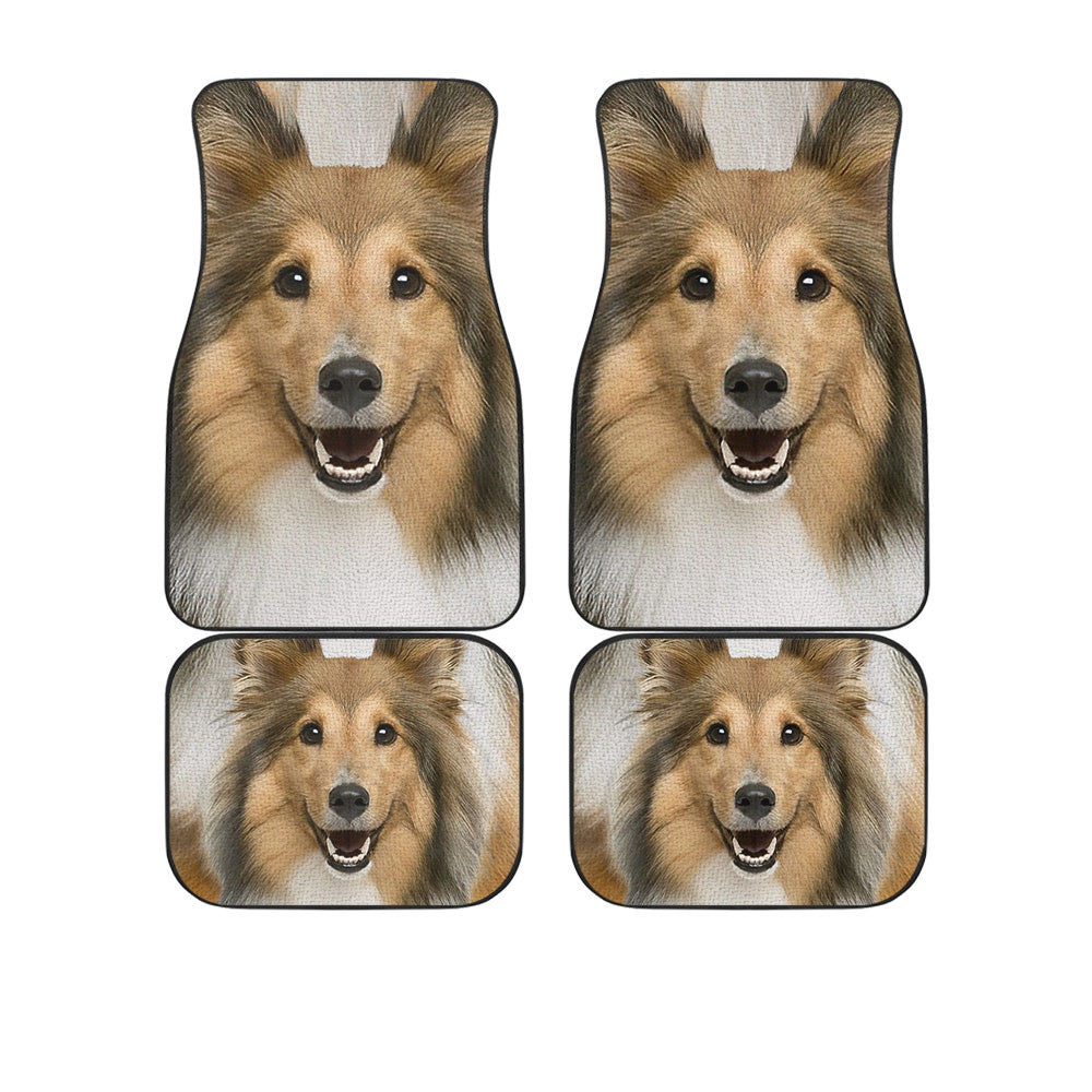 Rough Collie Funny Face Car Floor Mats 119
