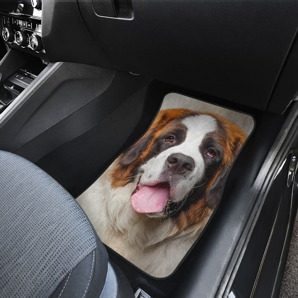 Saint Bernard Funny Face Car Floor Mats 119