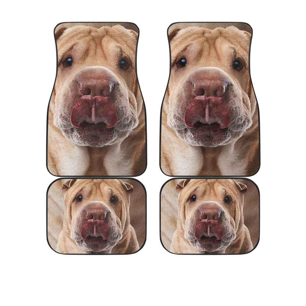 Shar Pei Funny Face Car Floor Mats 119