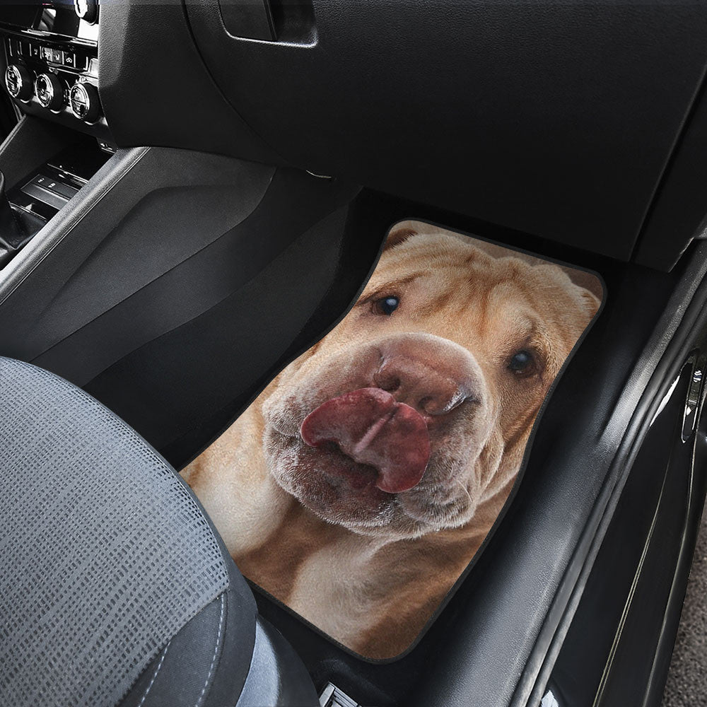 Shar Pei Funny Face Car Floor Mats 119