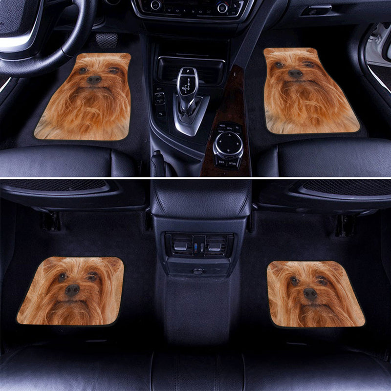 Silky Terrier Funny Face Car Floor Mats 119