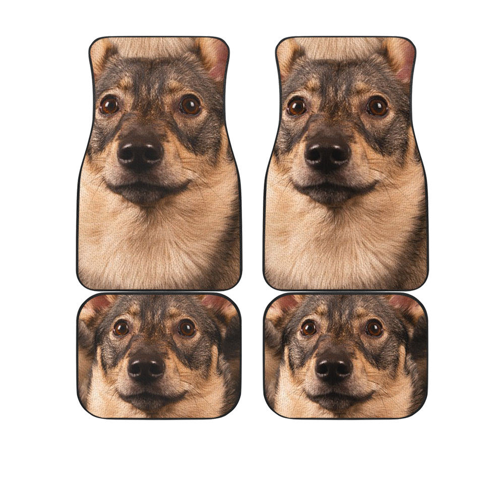 Swedish Vallhund Funny Face Car Floor Mats 119