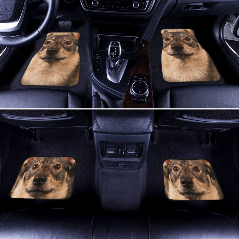 Swedish Vallhund Funny Face Car Floor Mats 119