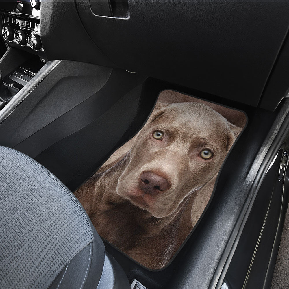 Weimaraner Funny Face Car Floor Mats 119