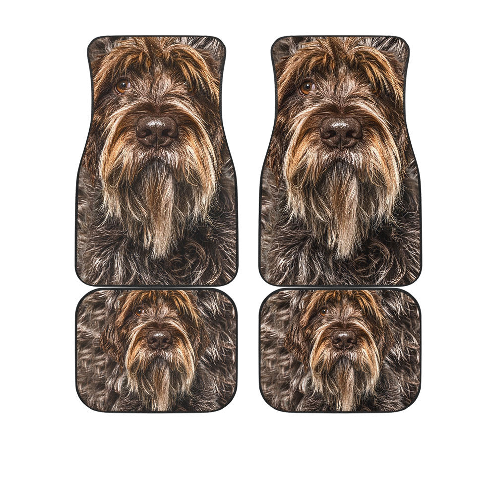 Wirehaired Pointing Griffon Funny Face Car Floor Mats 119