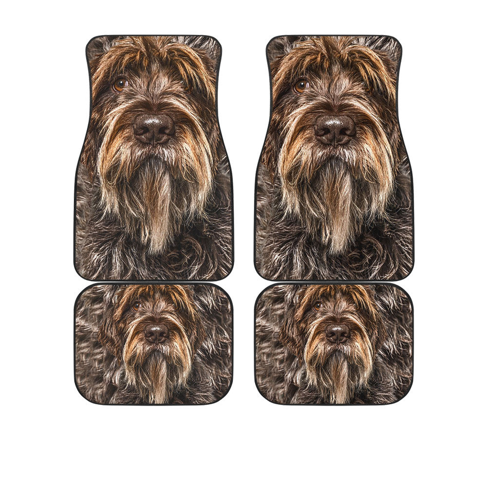 Wirehaired Pointing Griffon Funny Face Car Floor Mats 119