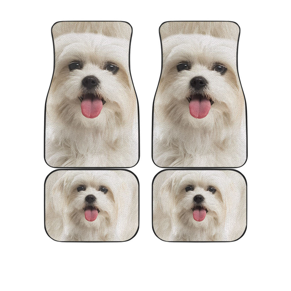 Maltese Funny Face Car Floor Mats 119