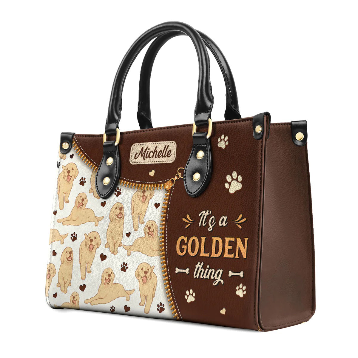 It Is A Golden Thing Leather Bag