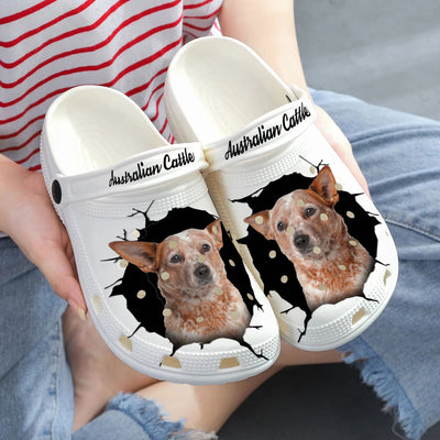 Australian Cattle - 3D Graphic Custom Name Crocs Shoes