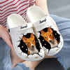 Basenji - 3D Graphic Custom Name Crocs Shoes