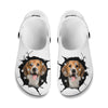 Beagle - 3D Graphic Custom Name Crocs Shoes