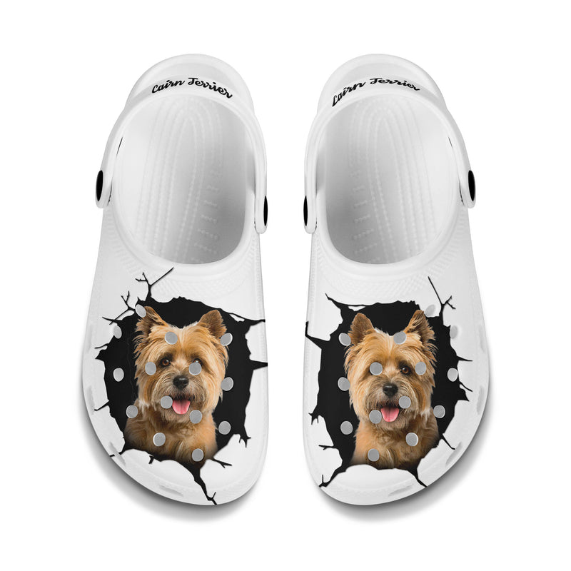 Cairn Terrier - 3D Graphic Custom Name Crocs Shoes