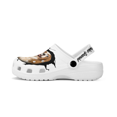Cavalier King Charles Spaniel - 3D Graphic Custom Name Crocs Shoes