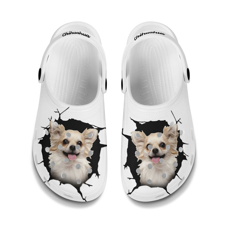 Chihuahua - 3D Graphic Custom Name Crocs Shoes