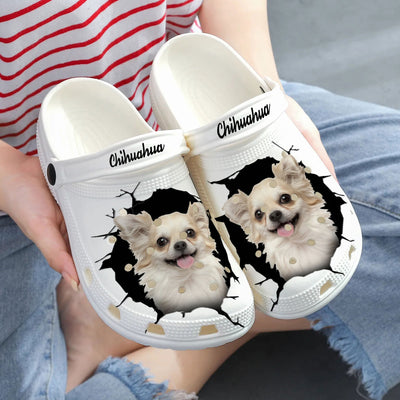 Chihuahua - 3D Graphic Custom Name Crocs Shoes