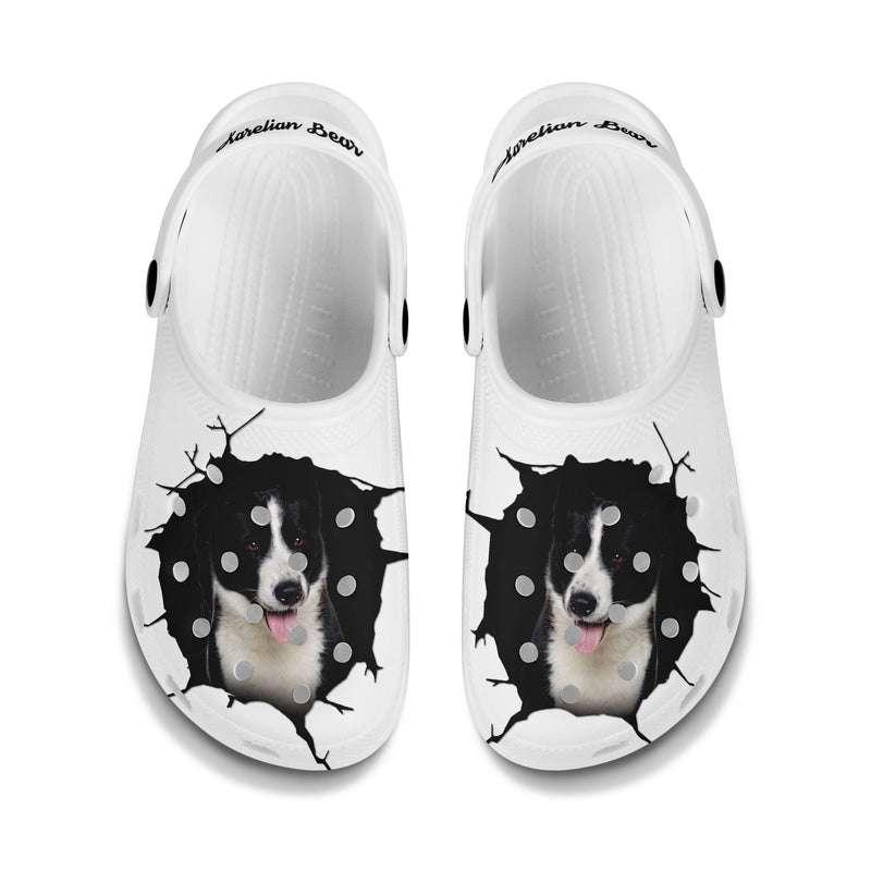 Karelian Bear Dog - 3D Graphic Custom Name Crocs Shoes