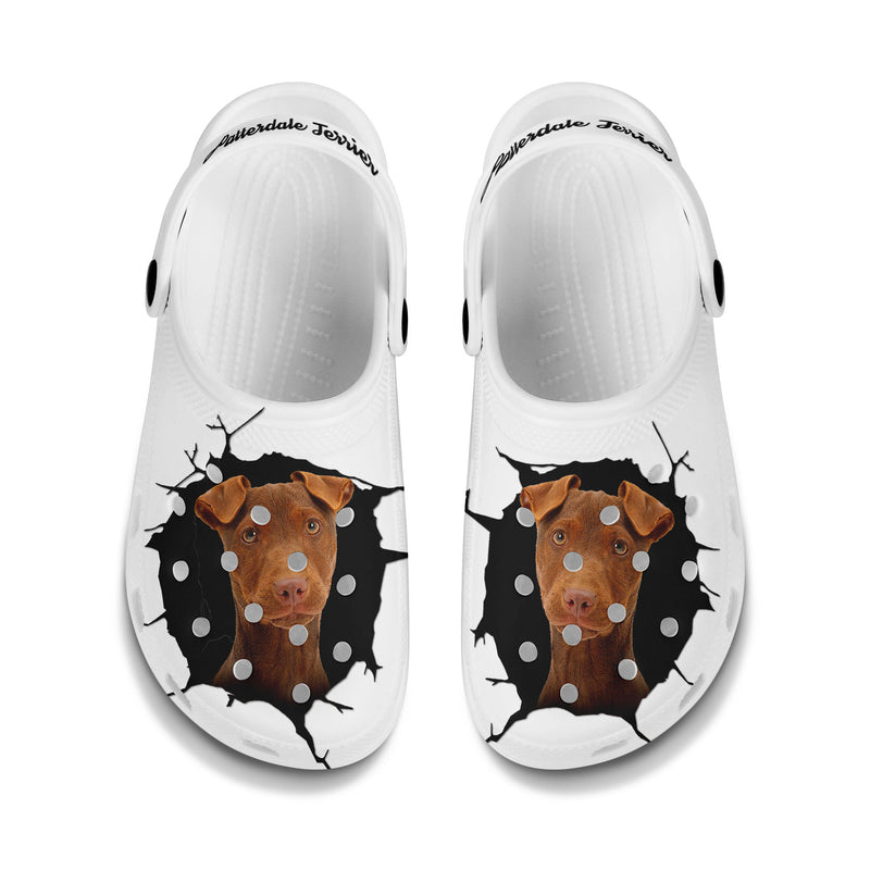Patterdale Terrier - 3D Graphic Custom Name Crocs Shoes