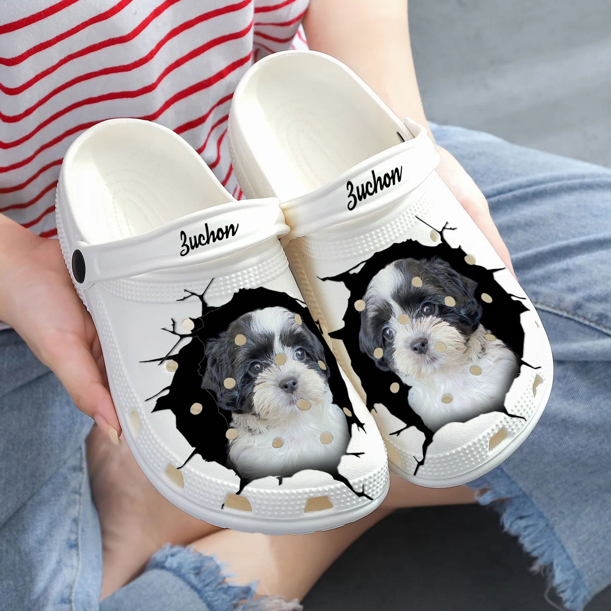 Zuchon - 3D Graphic Custom Name Crocs Shoes