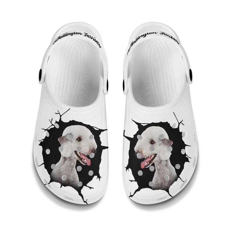 Bedlington Terrier - 3D Graphic Custom Name Crocs Shoes