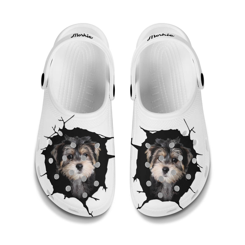 Morkie - 3D Graphic Custom Name Crocs Shoes