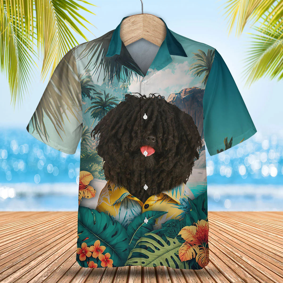 Puli Dog - 3D Tropical Hawaiian Shirt