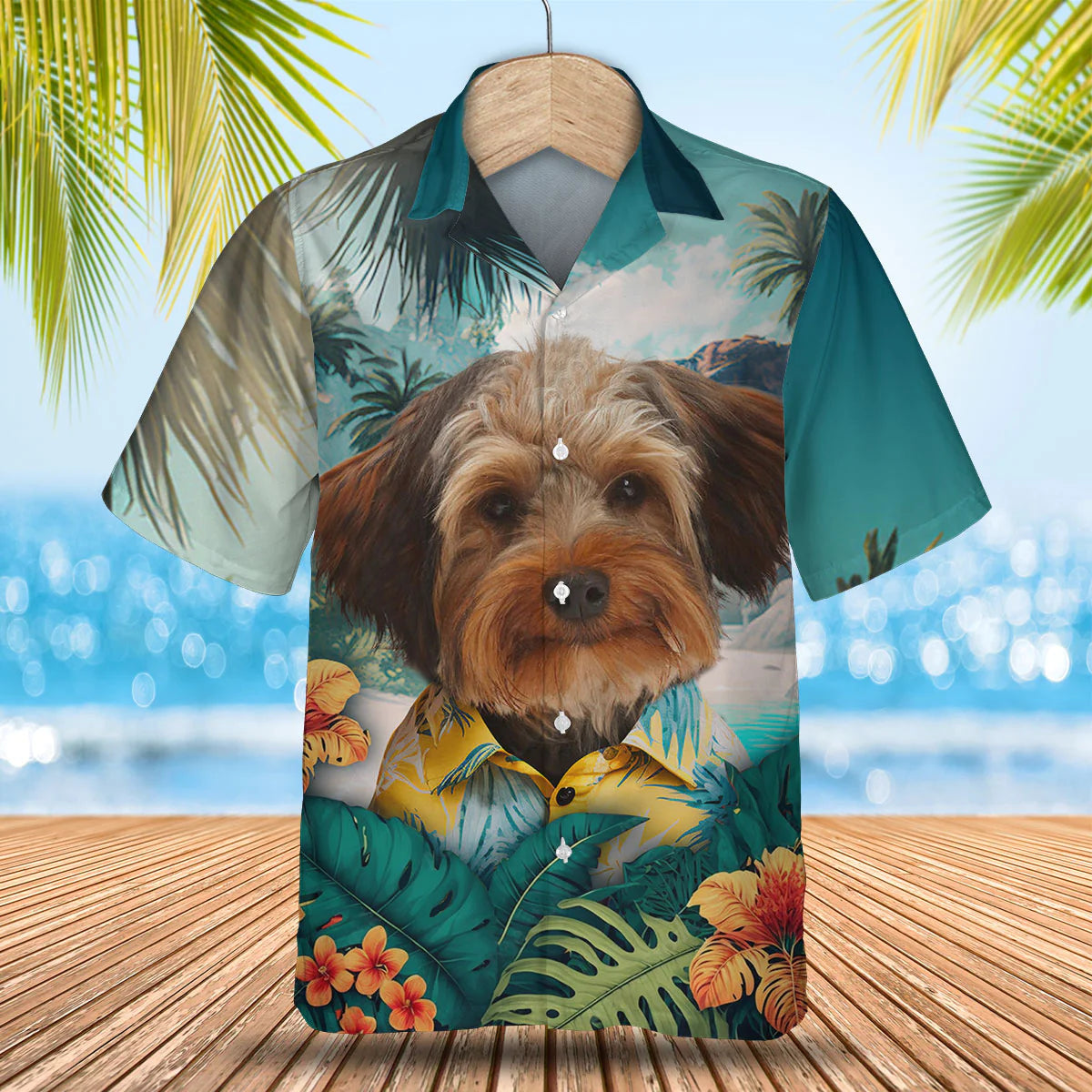 Yorkipoo - 3D Tropical Hawaiian Shirt